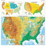 Физические карты США