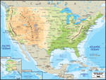 Большая Физическая Карта США