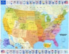 Политическая карта штатов США